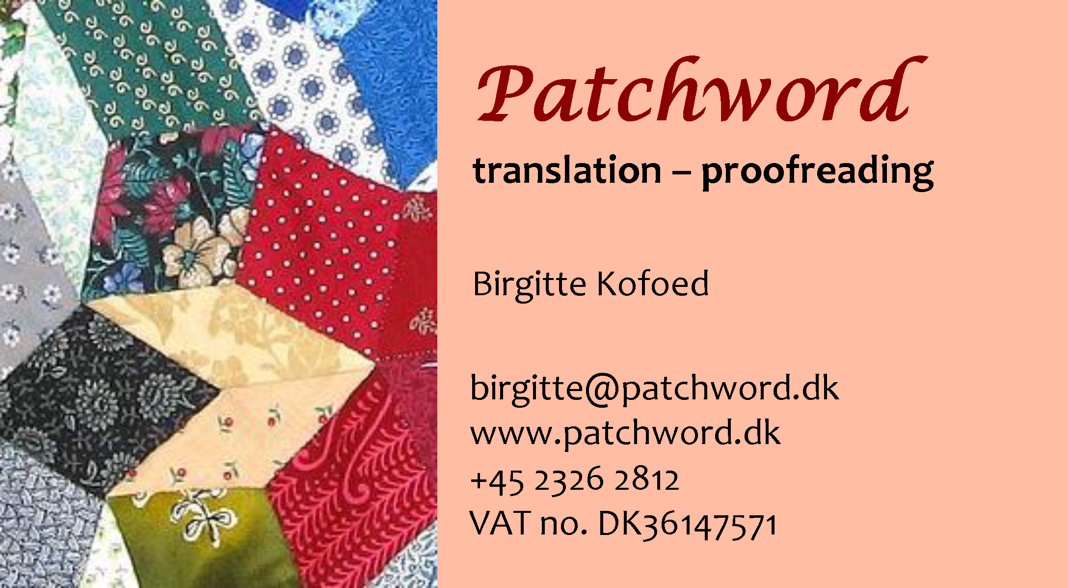 Contact information Patchword Translations